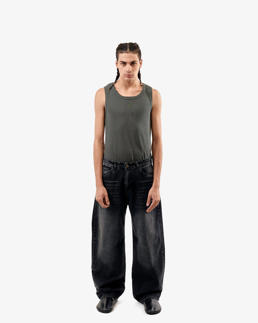 Streetwear Balloon Jeans Black