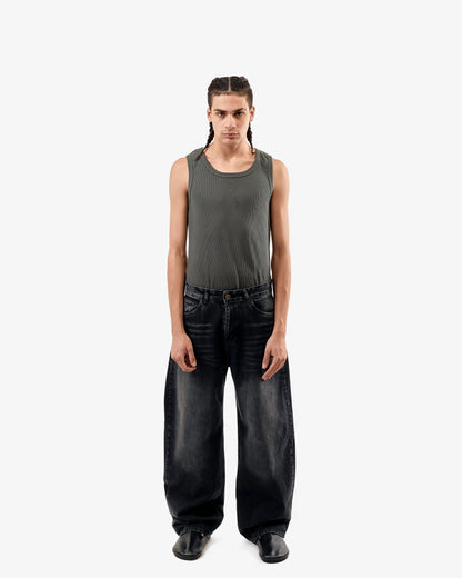 Streetwear Balloon Jeans Black