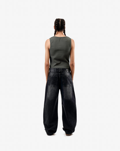 Streetwear Balloon Jeans Black