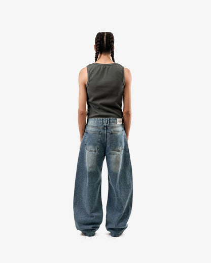 Streetwear Balloon Jeans Blue