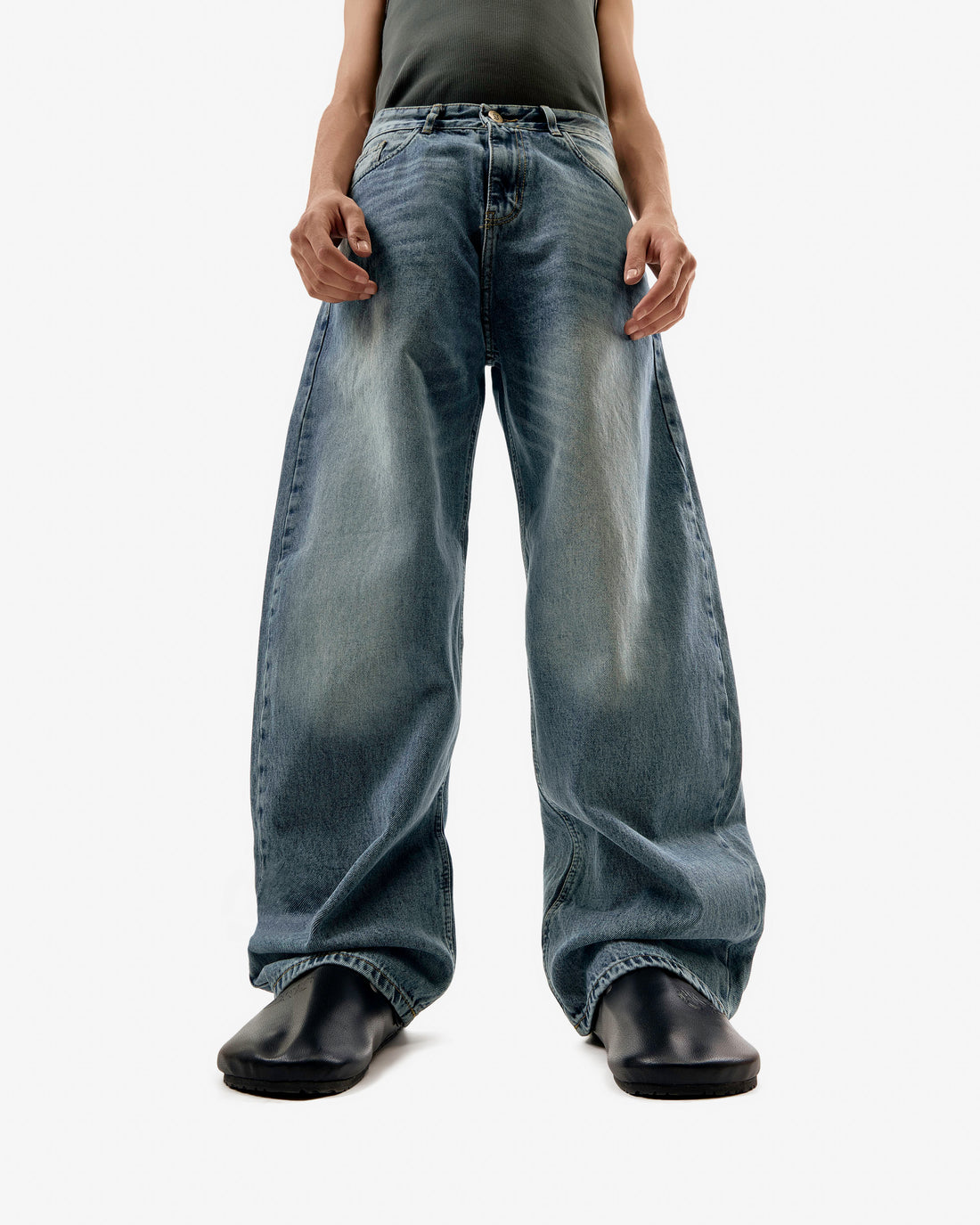 Streetwear Balloon Jeans Blue