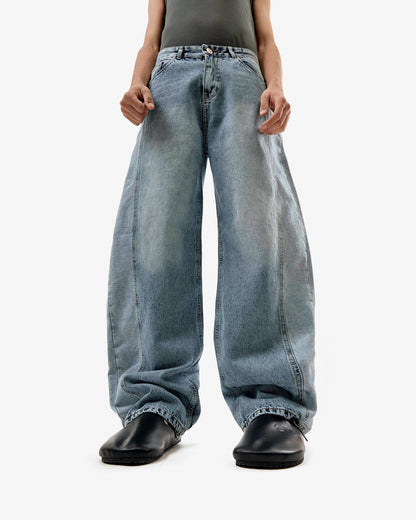 Silent Riot Skater Jeans In Blue