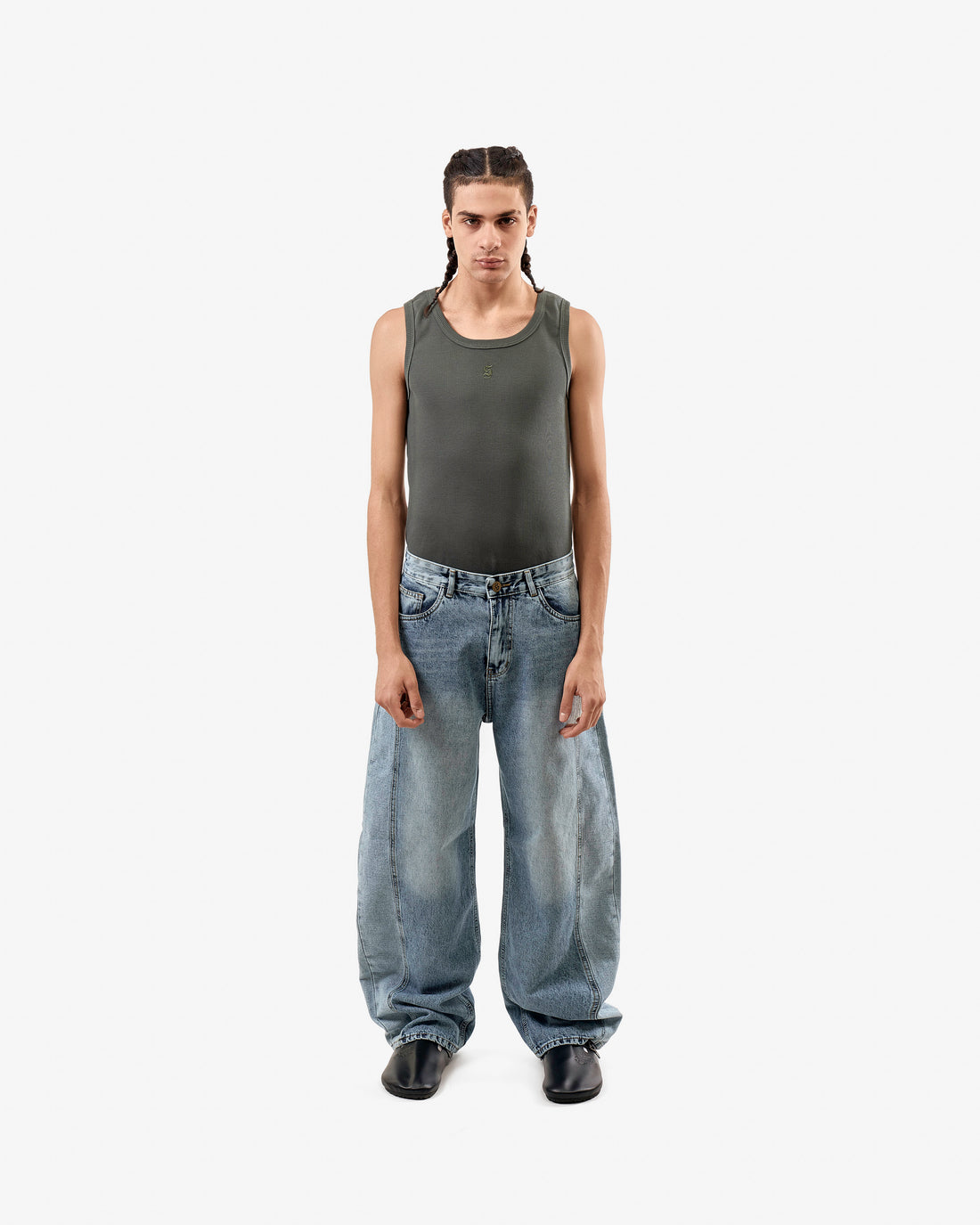 Silent Riot Skater Jeans In Blue