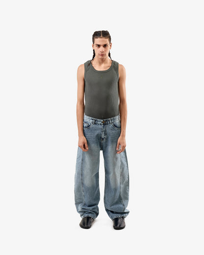Silent Riot Skater Jeans In Blue