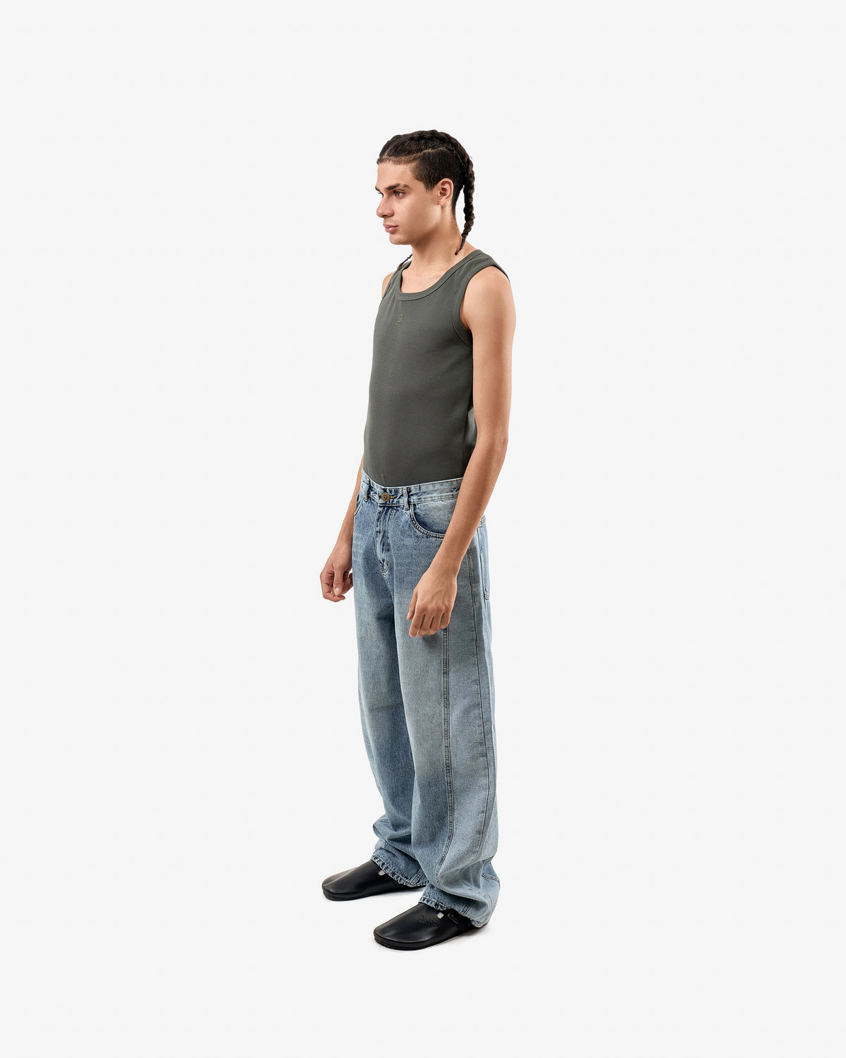 Silent Riot Skater Jeans In Blue