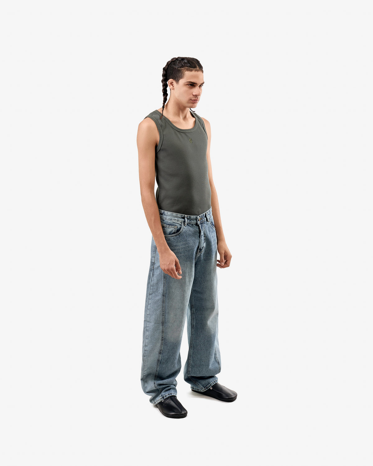 Silent Riot Skater Jeans In Blue