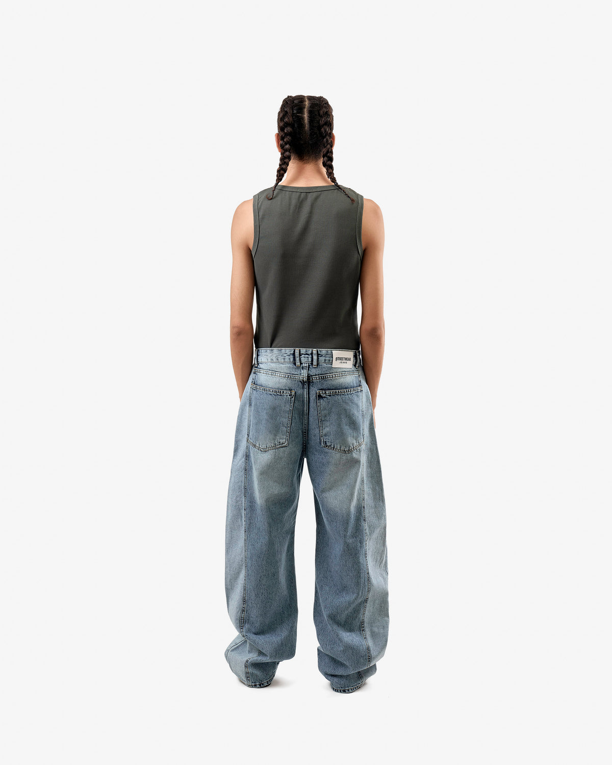 Silent Riot Skater Jeans In Blue