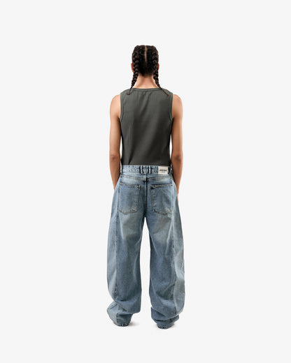 Silent Riot Skater Jeans In Blue