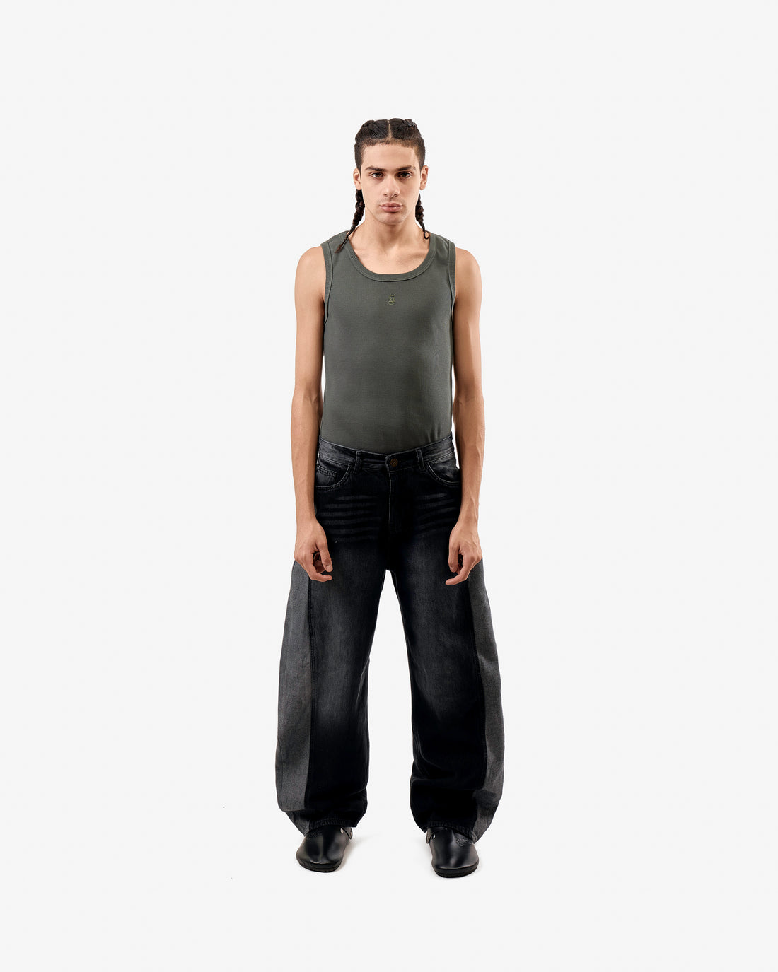 Silent Riot Skater Jeans In Black
