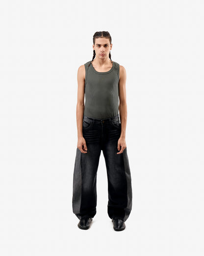 Silent Riot Skater Jeans In Black