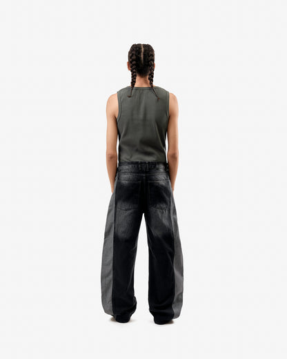Silent Riot Skater Jeans In Black