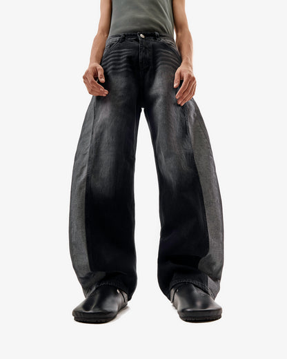 Silent Riot Skater Jeans In Black