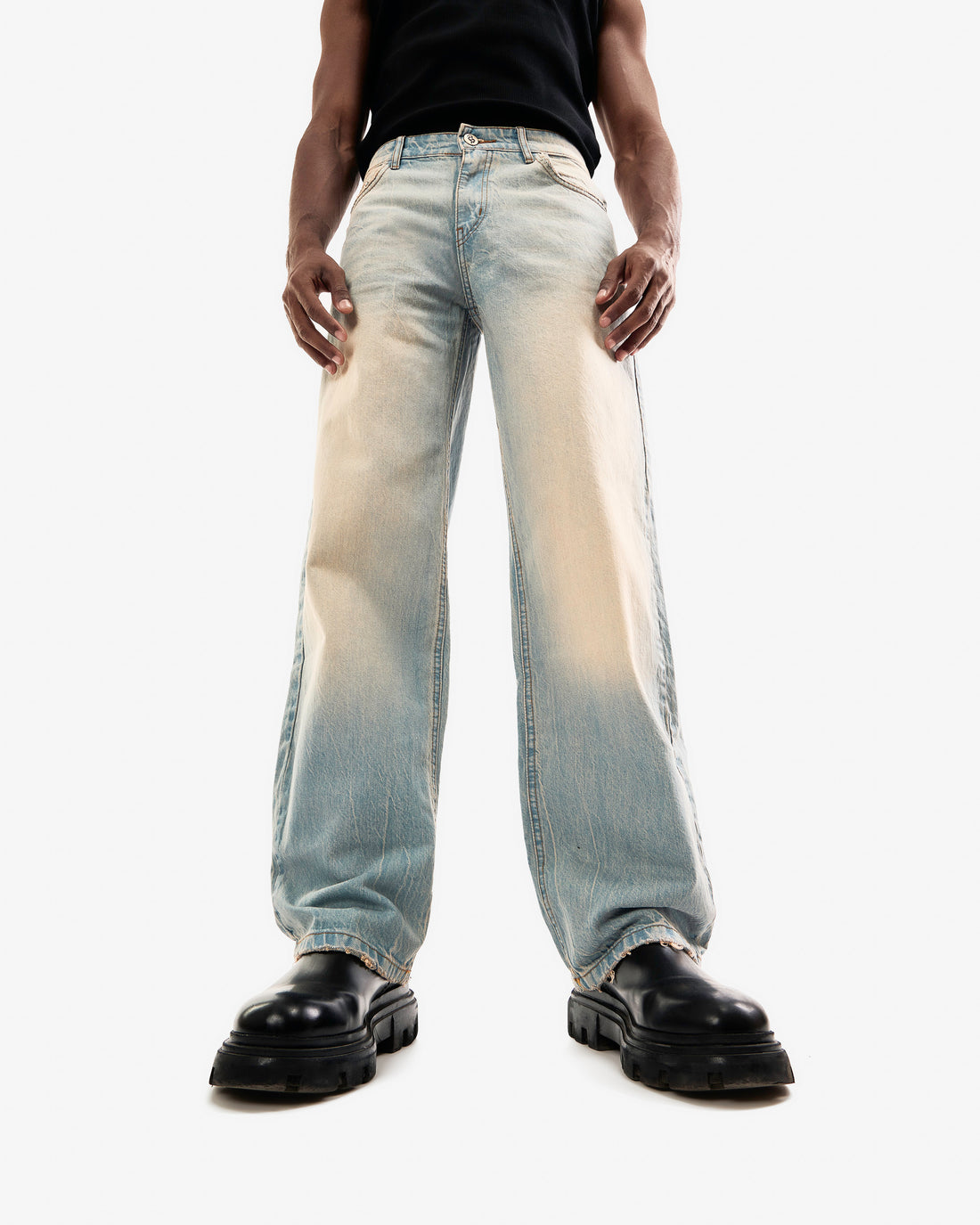 Light Wash Balloon Jeans