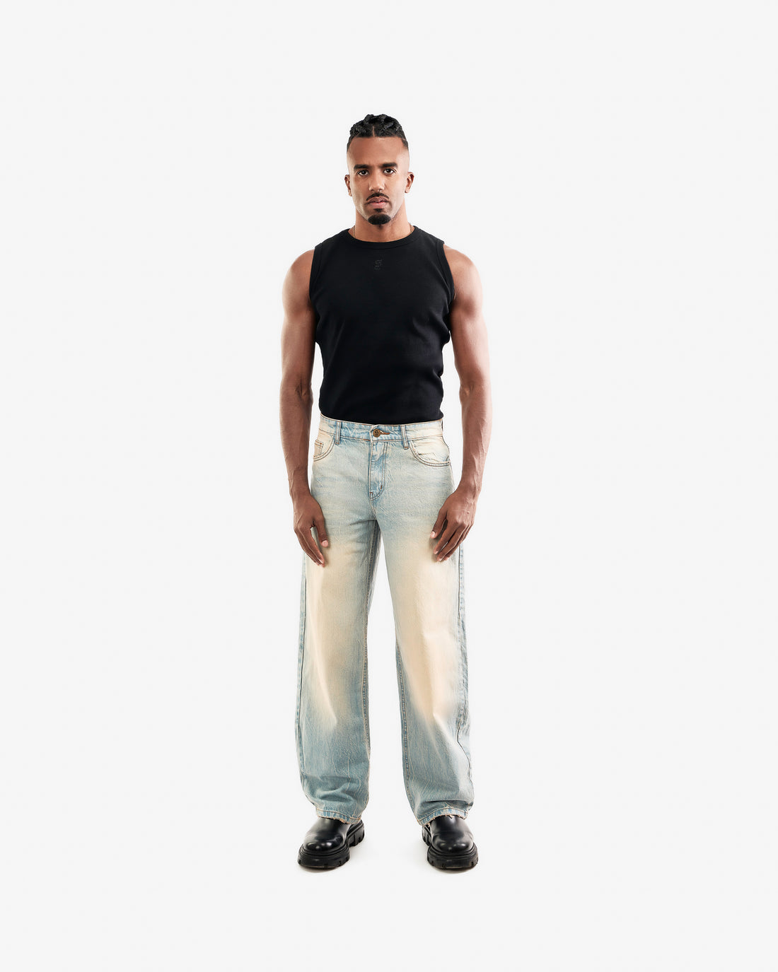 Light Wash Balloon Jeans