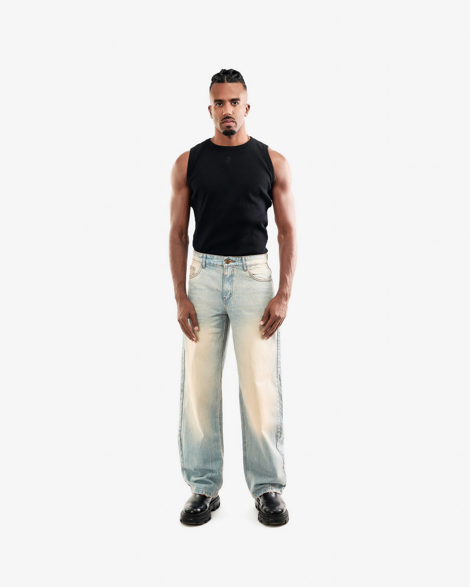 Light Wash Balloon Jeans