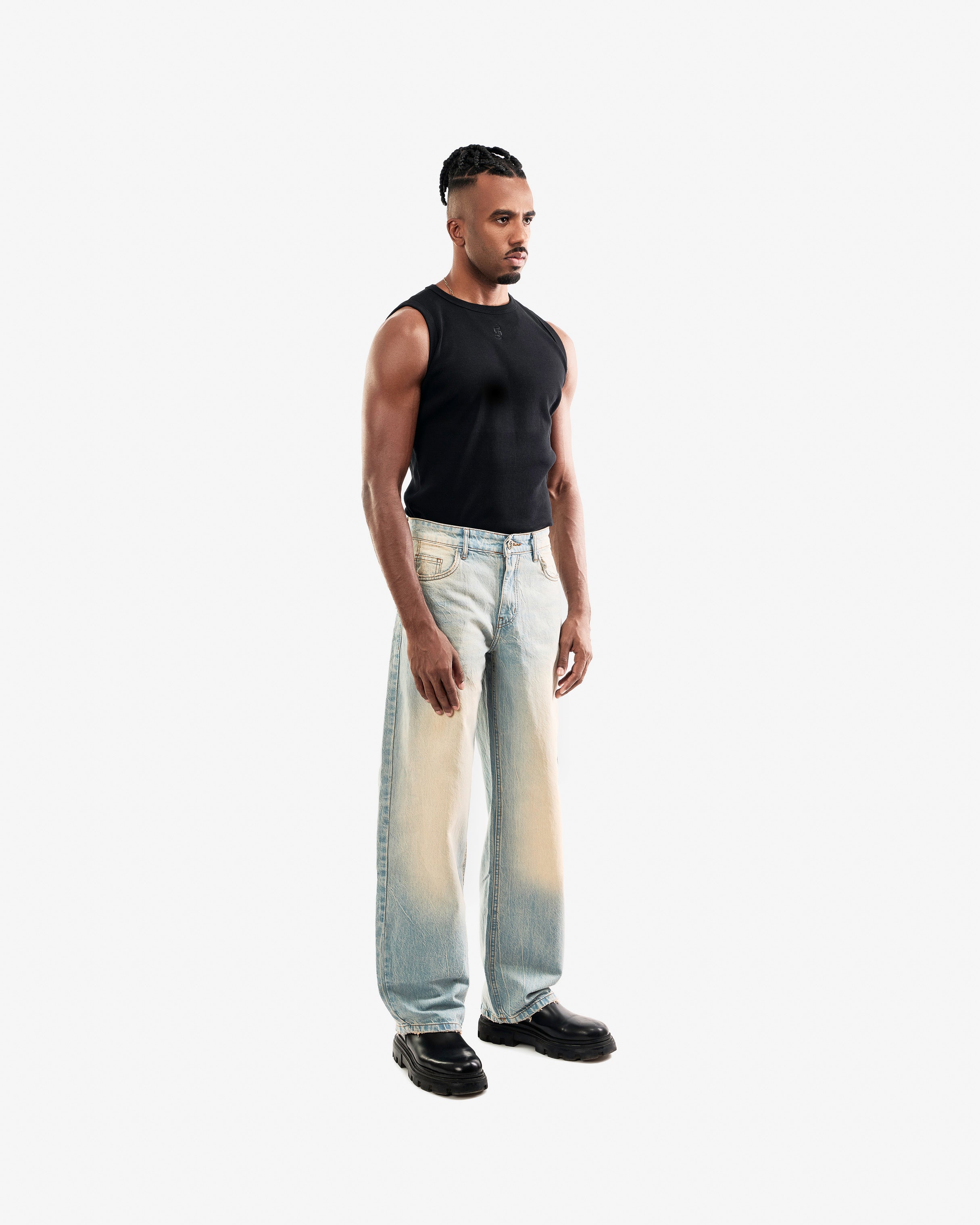 Light Wash Balloon Jeans