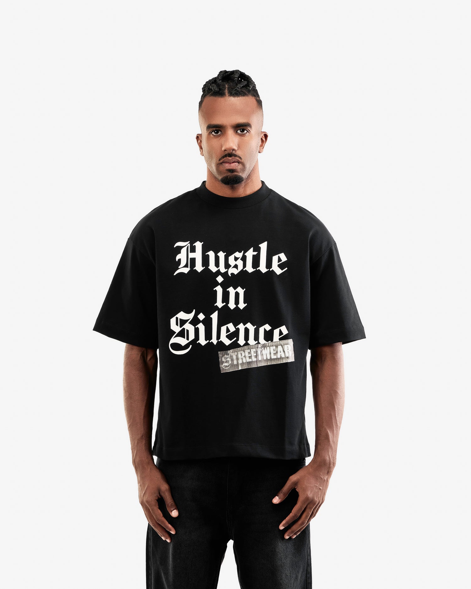 Hustle In Silence – Boxy Fit Tee
