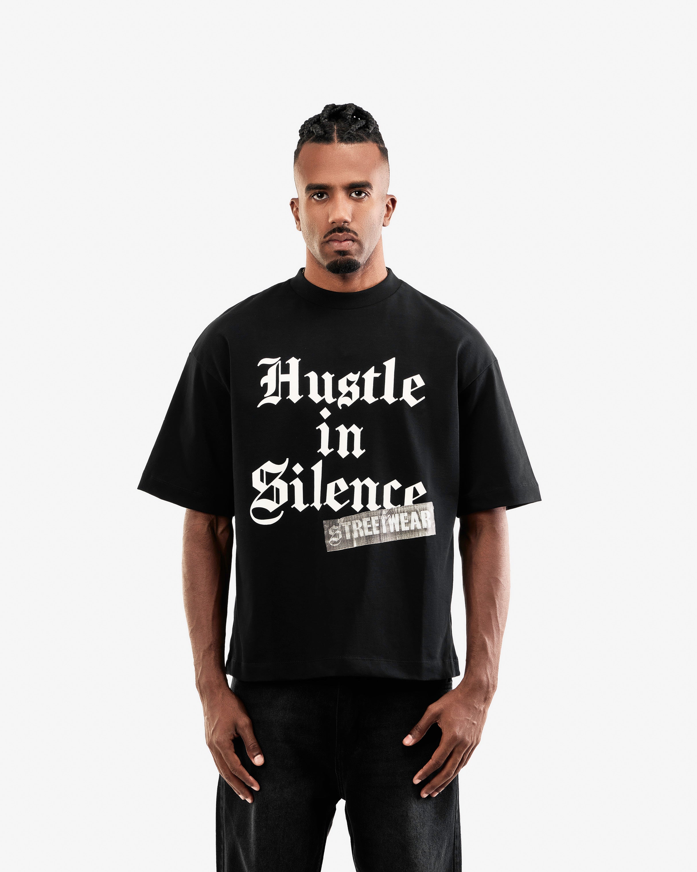 Hustle In Silence – Boxy Fit Tee