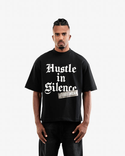 Hustle In Silence – Boxy Fit Tee