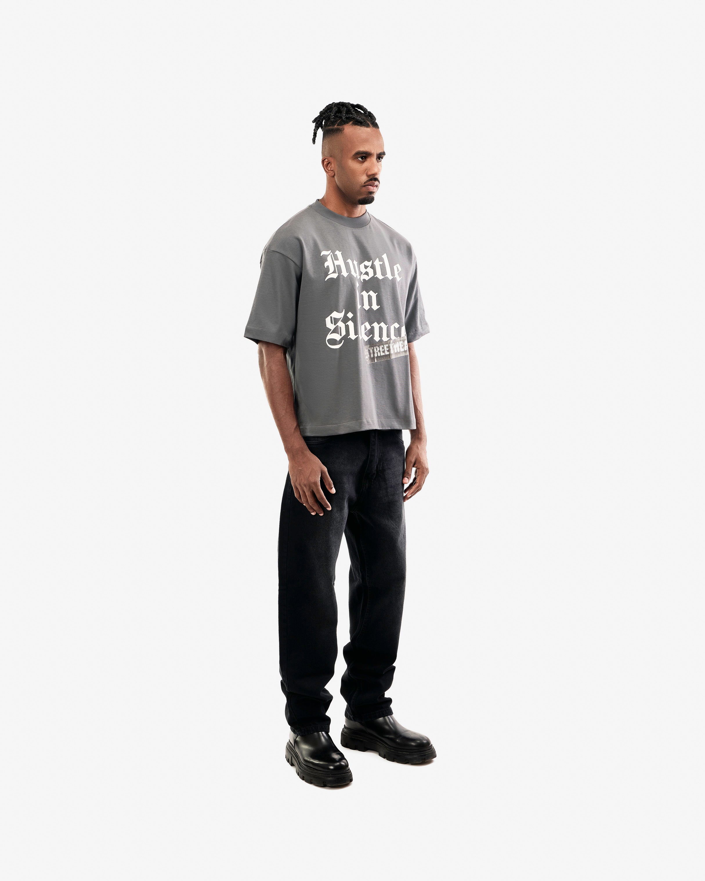 Hustle In Silence – Boxy Fit Tee