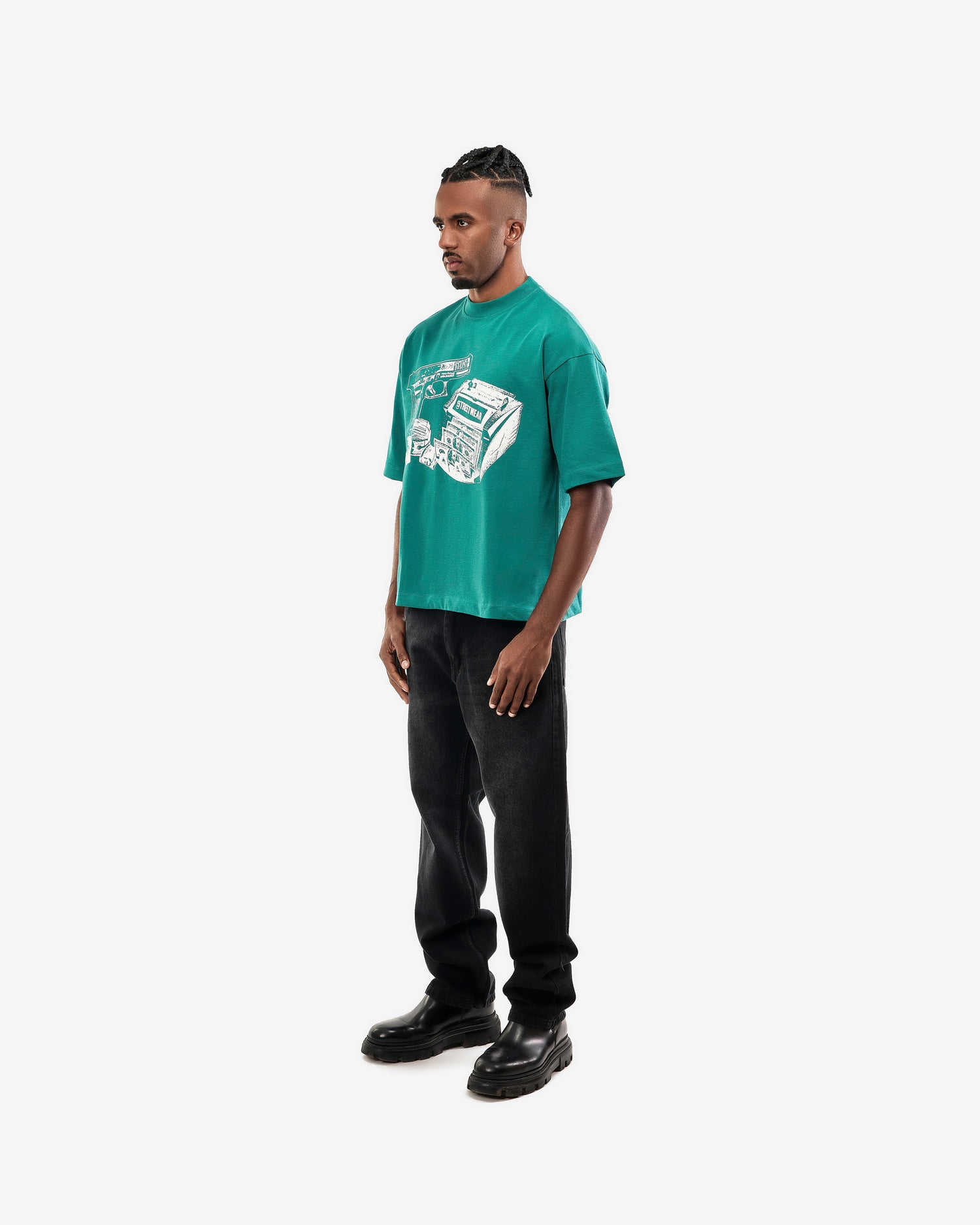 Stacked &amp; Armed – Boxy Fit Tee