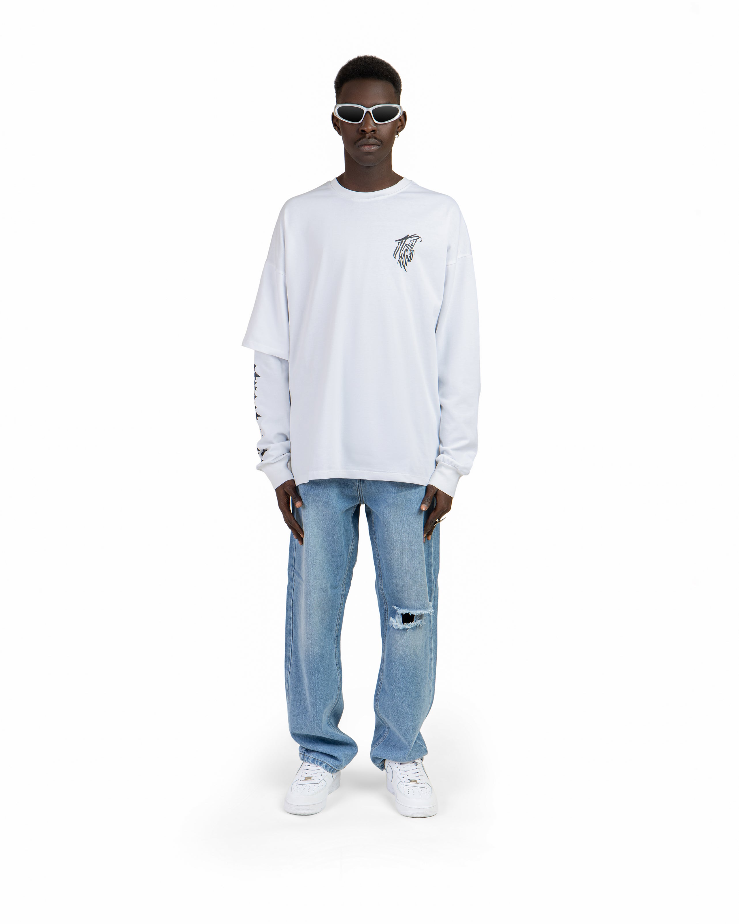 streetwear with long sleeve t-shirt