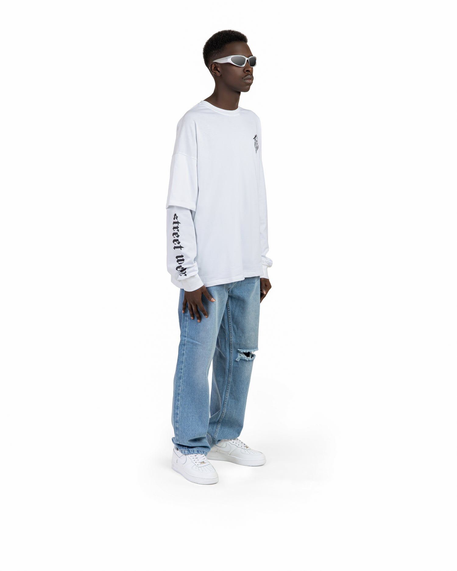 streetwear with long sleeve t-shirt