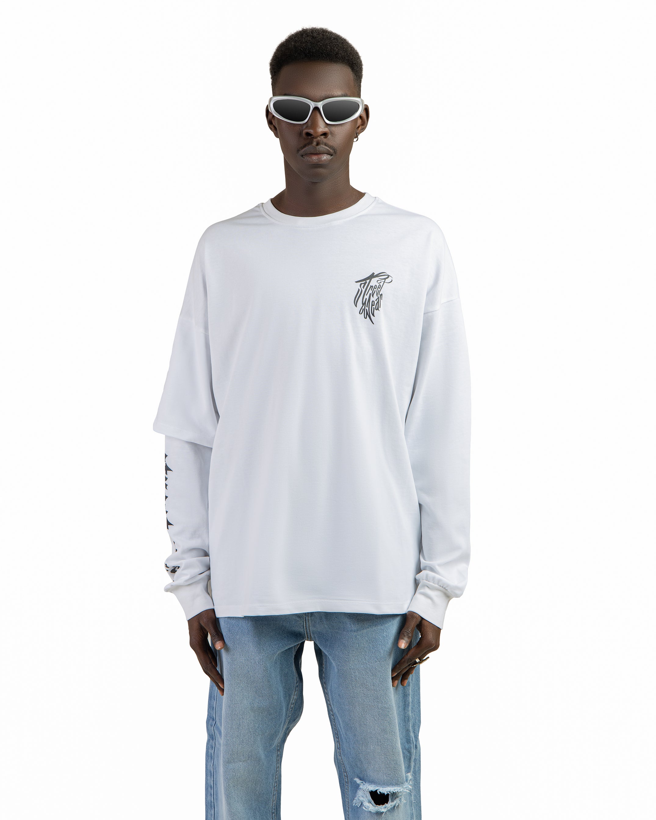 streetwear with long sleeve t-shirt