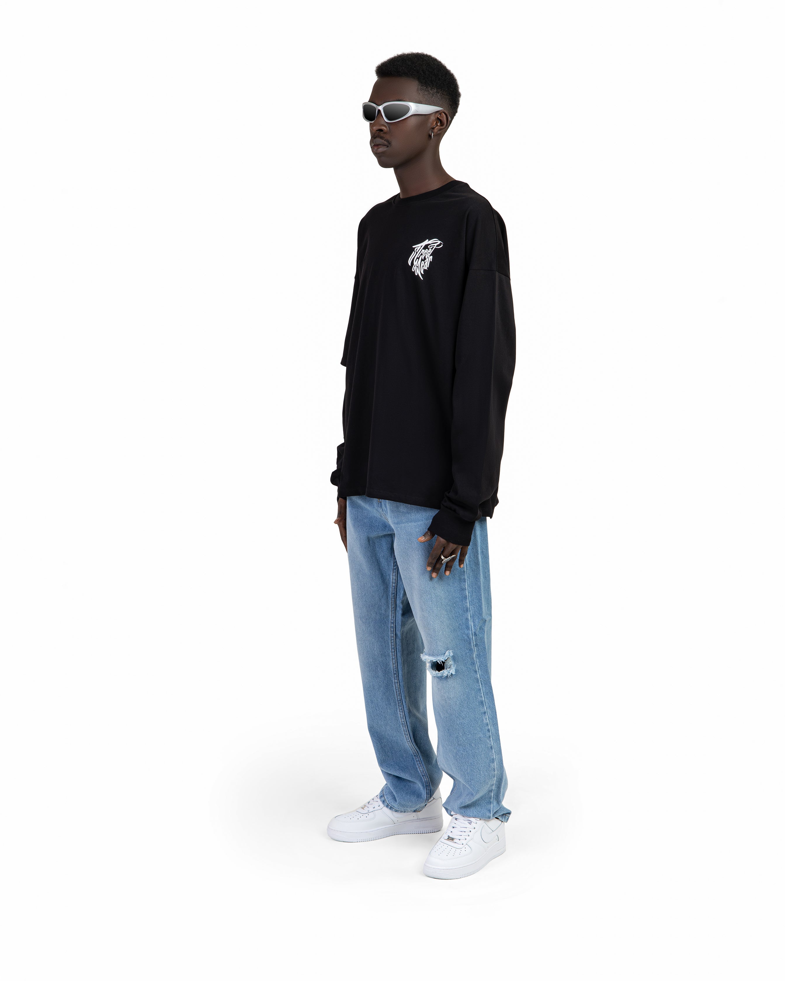 streetwear with long sleeve t-shirt