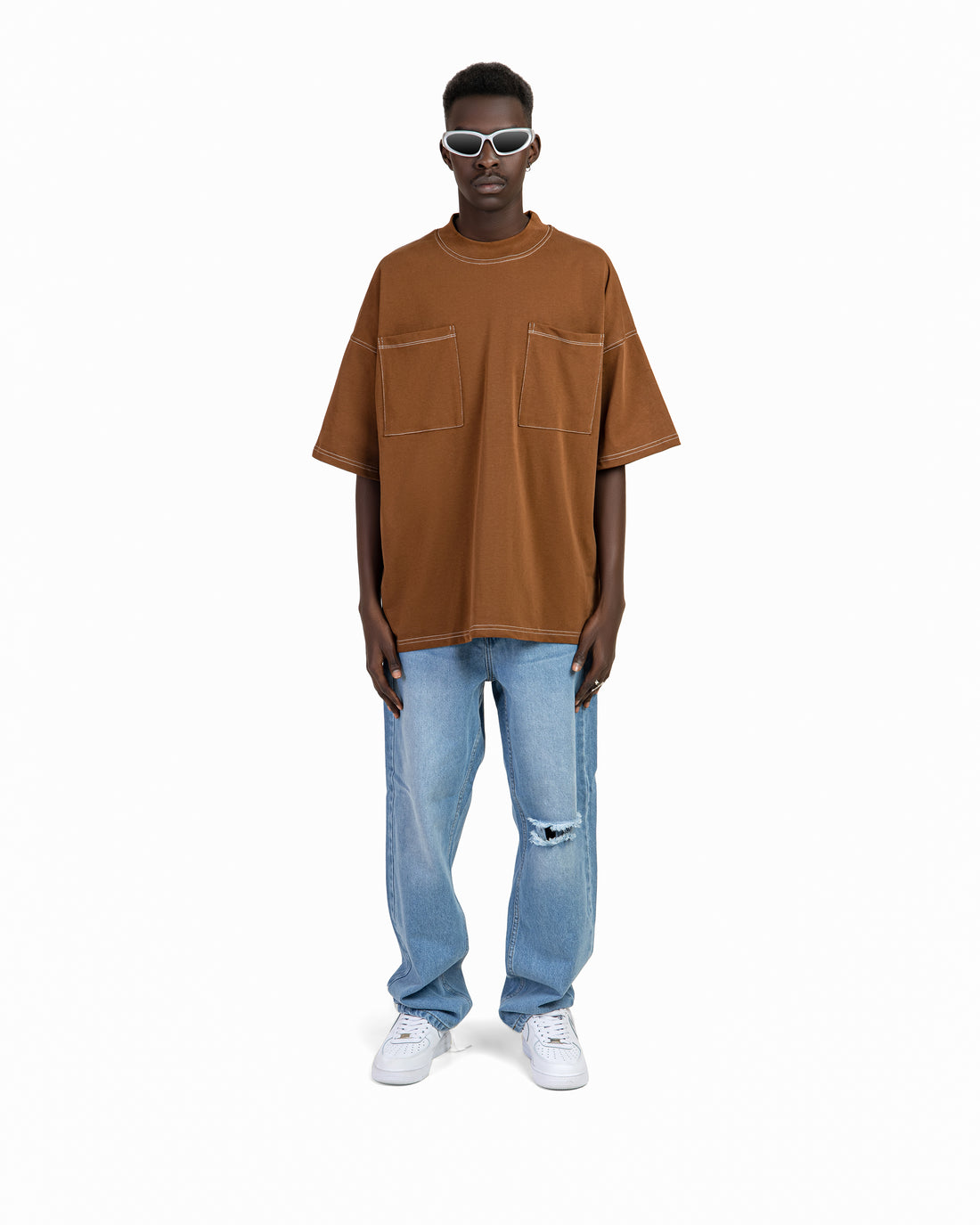 Oversized T-Shirt With Stitching