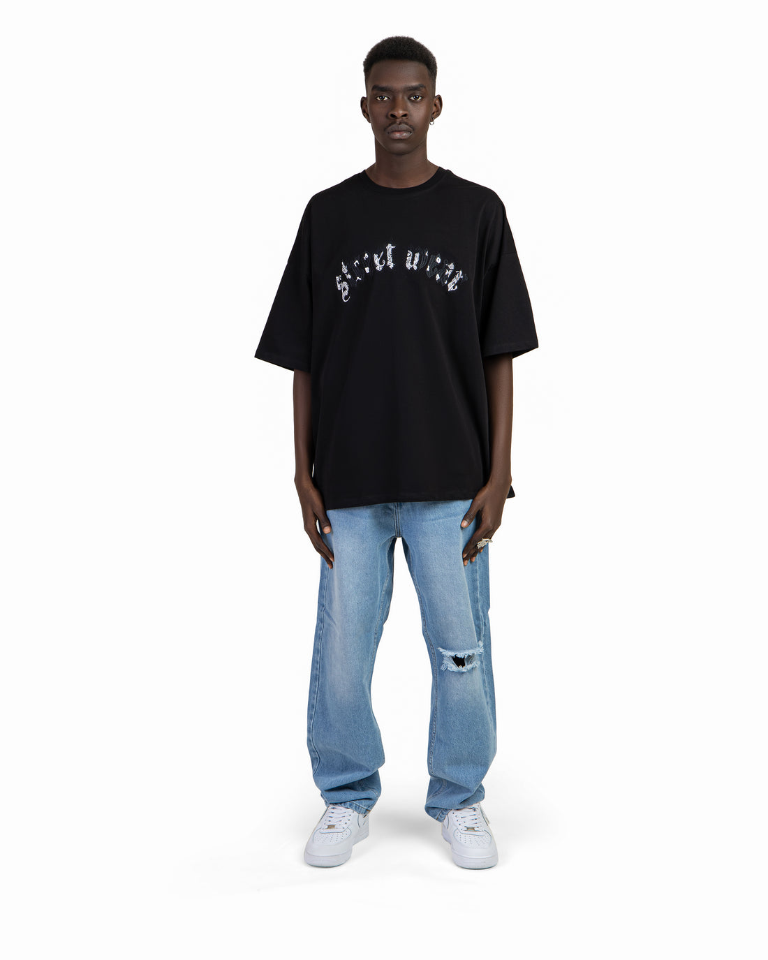 streetwear with bandana oversized t-shirt