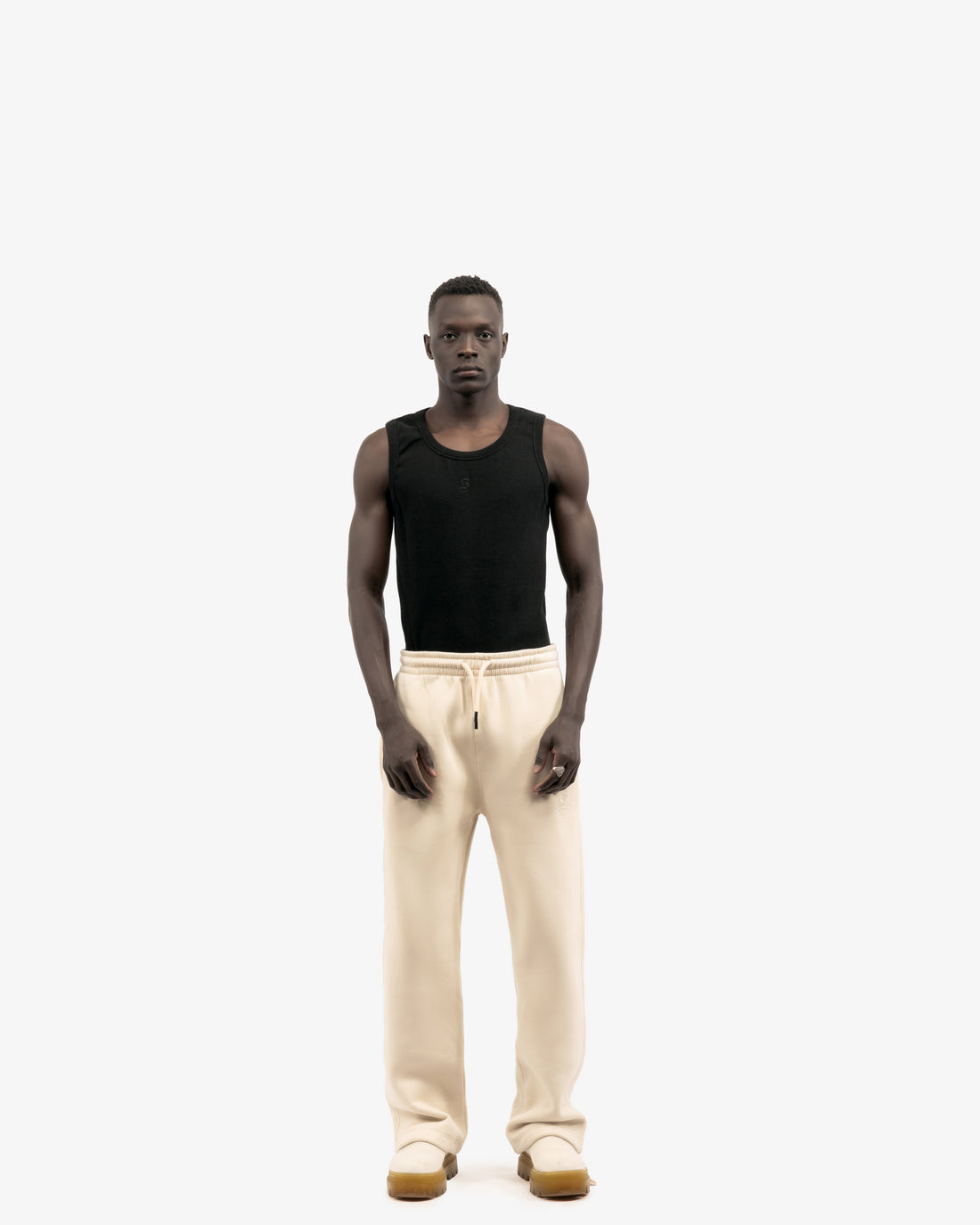 Basic Comfort Sweatpants In Beige