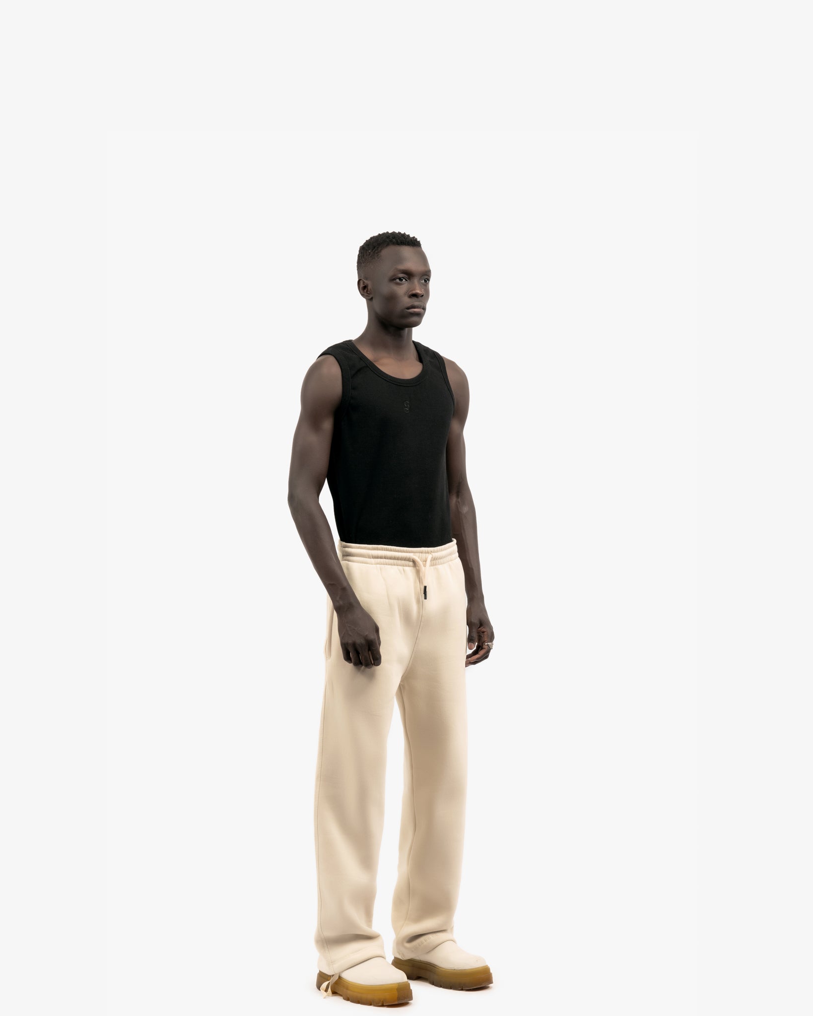 Basic Comfort Sweatpants In Beige