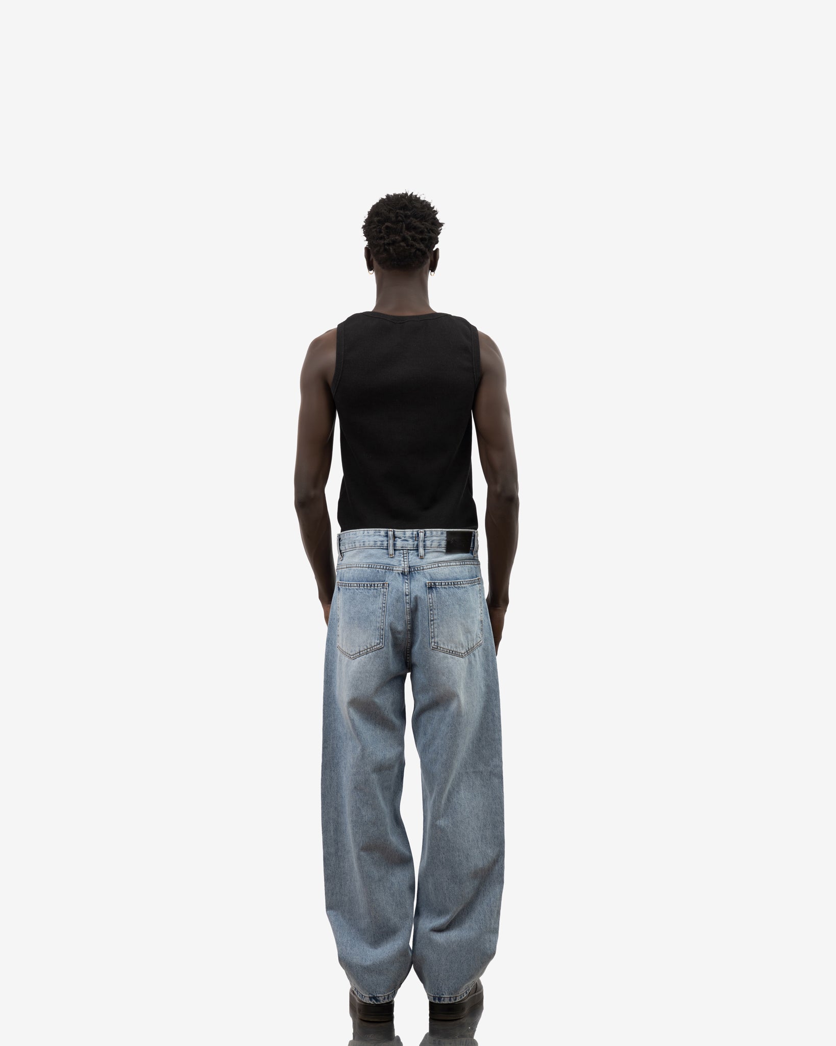 Super Baggy Sky Blue Fade Jeans – streetwear