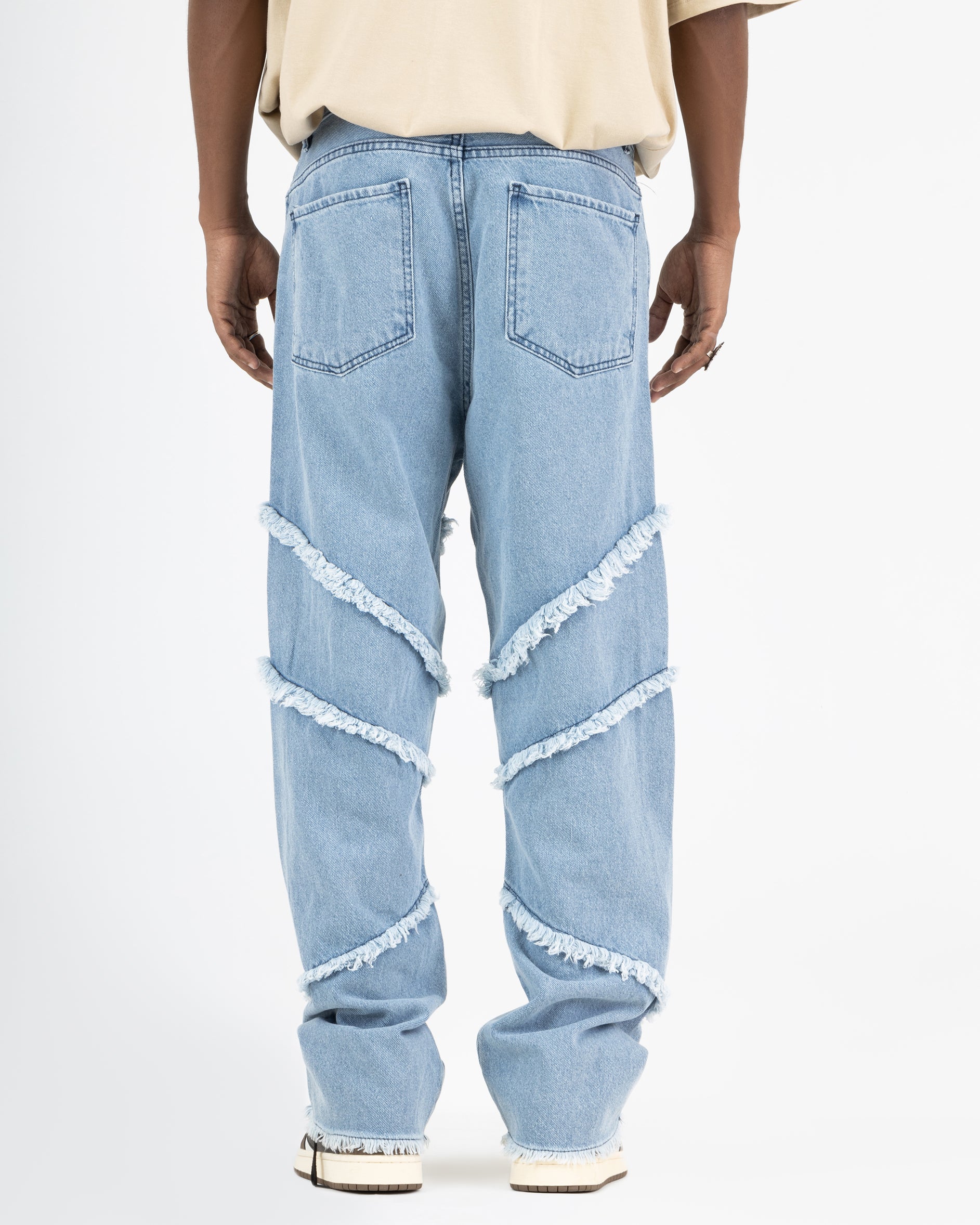 Fuzzy Baggy Fit Jeans