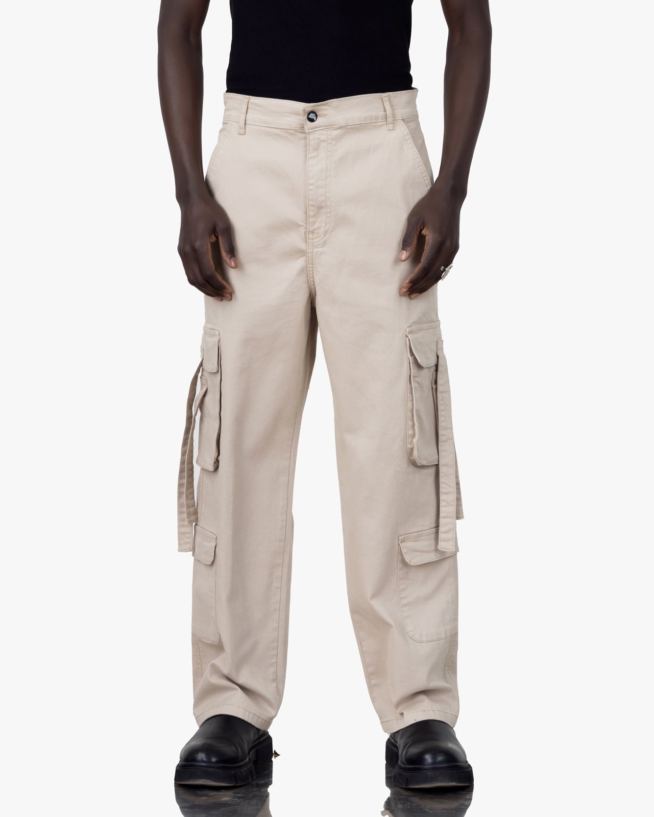 Streetwear 4 Pockets Cargo With Strip