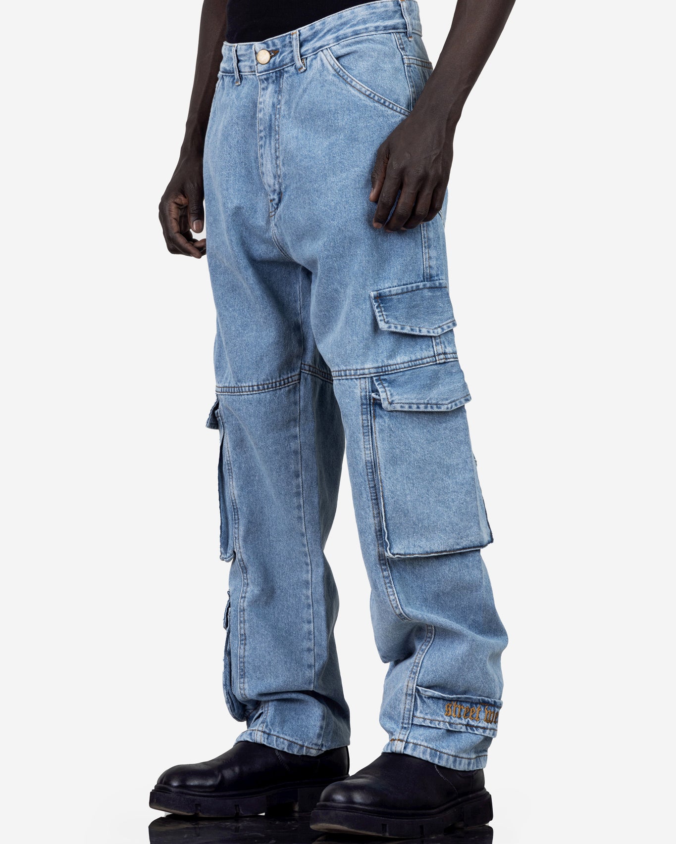 Streetwear Cargo With 3 Pockets Jeans