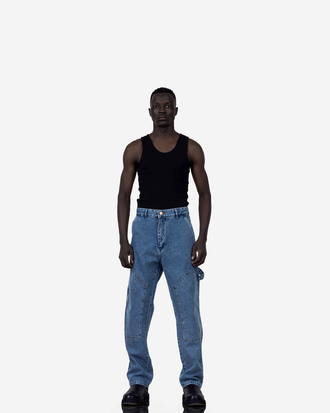 Carpenter Baggy Fit Jeans In Blue