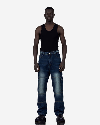 Streetwear Cargo Jeans With Effect