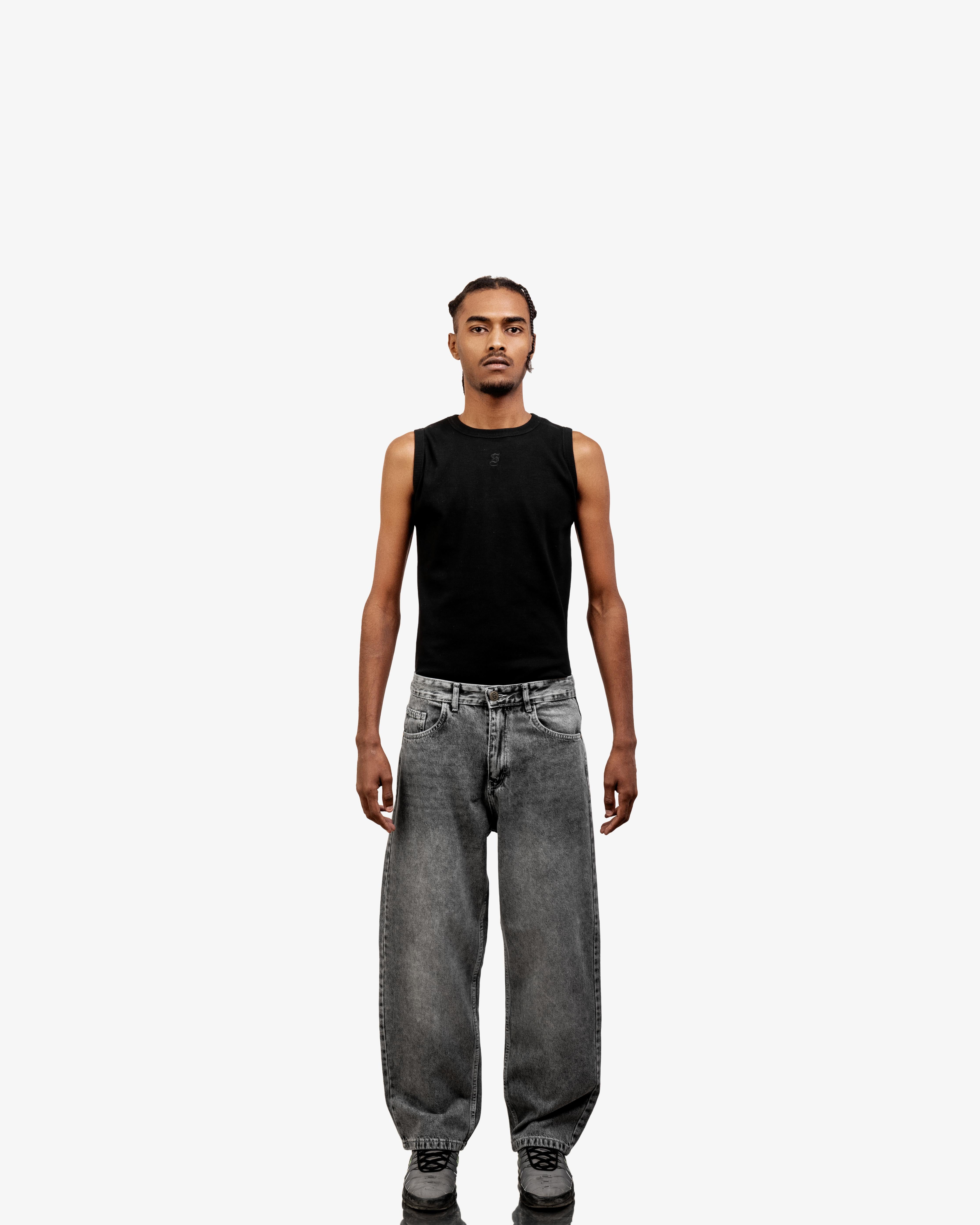 FASHIRU baggy fit Jeansグレー サイズ0 FASHIRU × SOMETHING］baggy fit Jeans/3size/2col｜その他