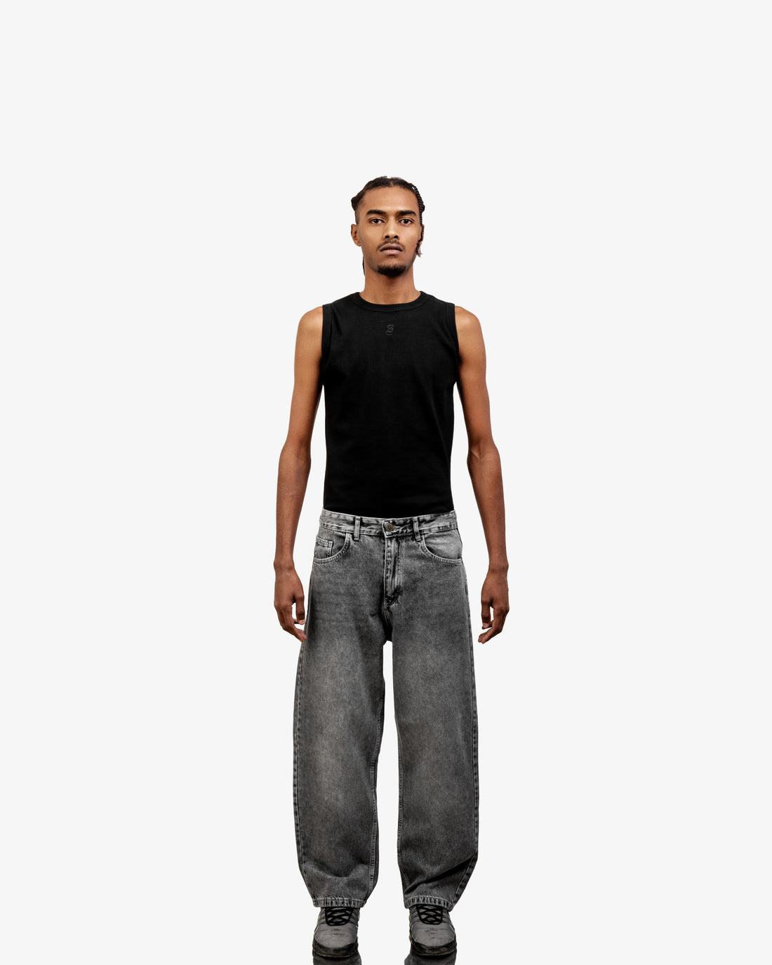 Grey Super Baggy Jeans