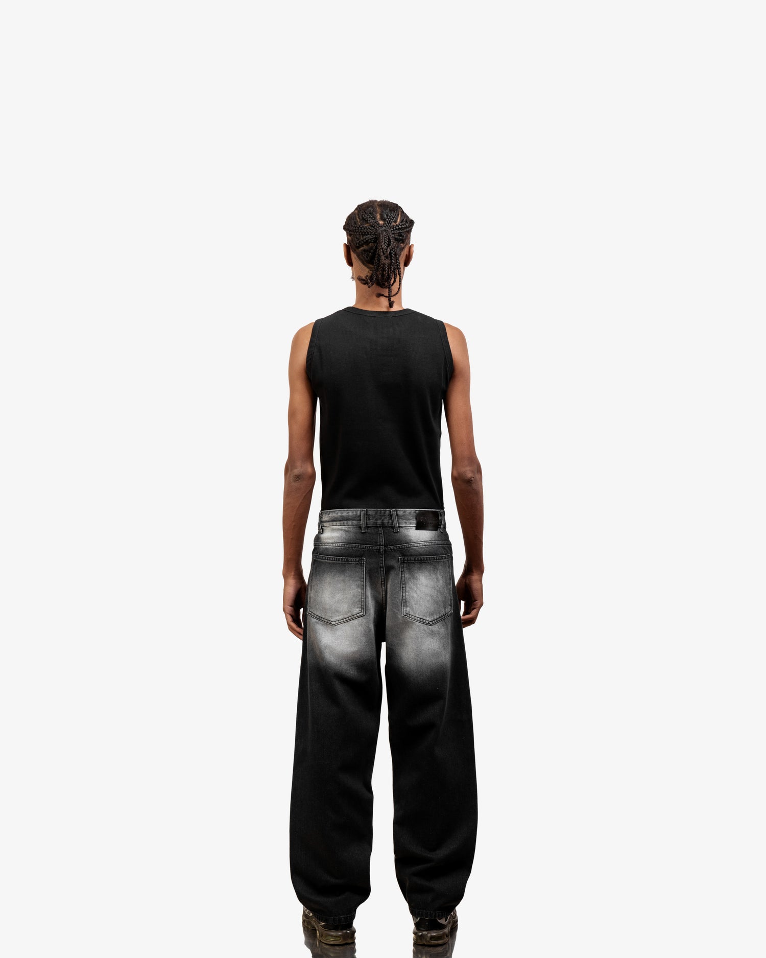 Extreme Fade Black Super Baggy Jeans