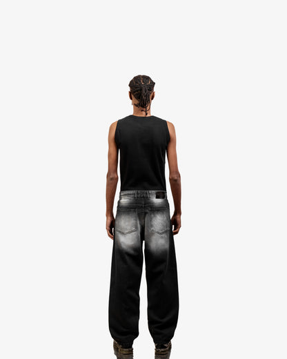 Extreme Fade Black Super Baggy Jeans