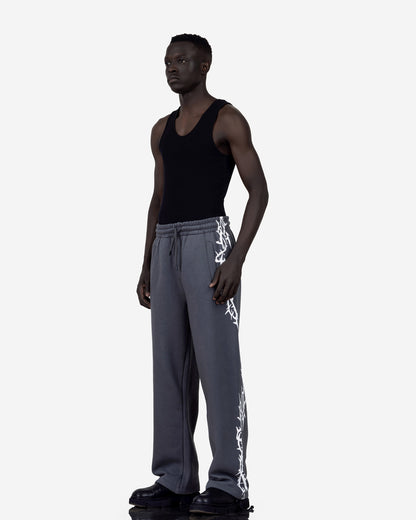 Printed Wide-Leg Sweatpant