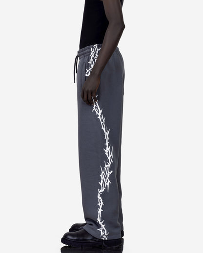 Printed Wide-Leg Sweatpant