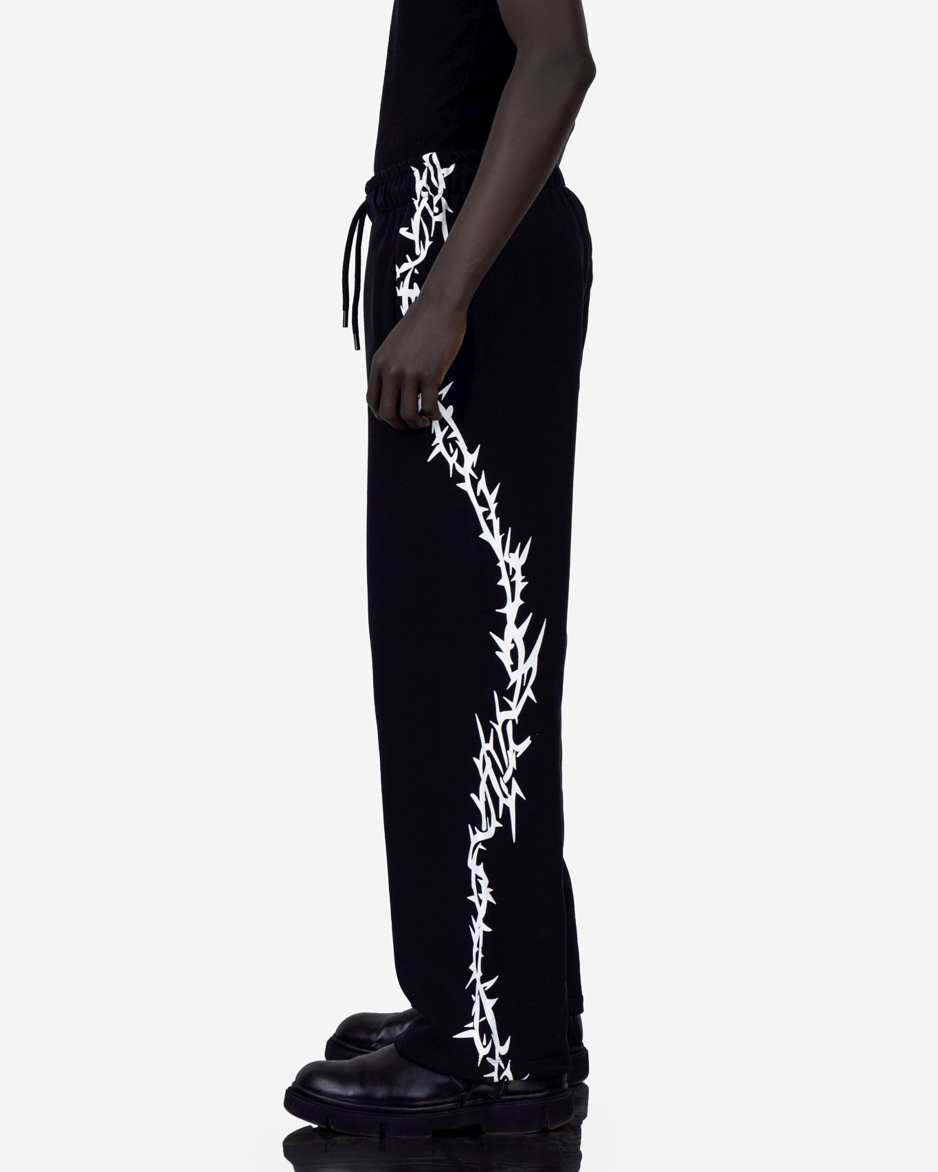 Printed Wide-leg Sweatpant