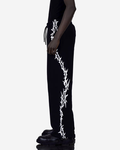 Printed Wide-Leg Sweatpant