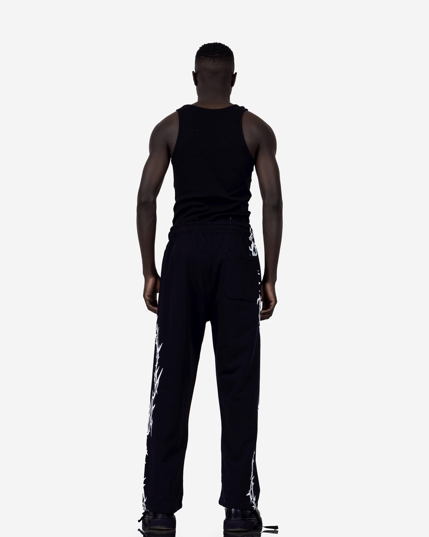 Printed Wide-Leg Sweatpant