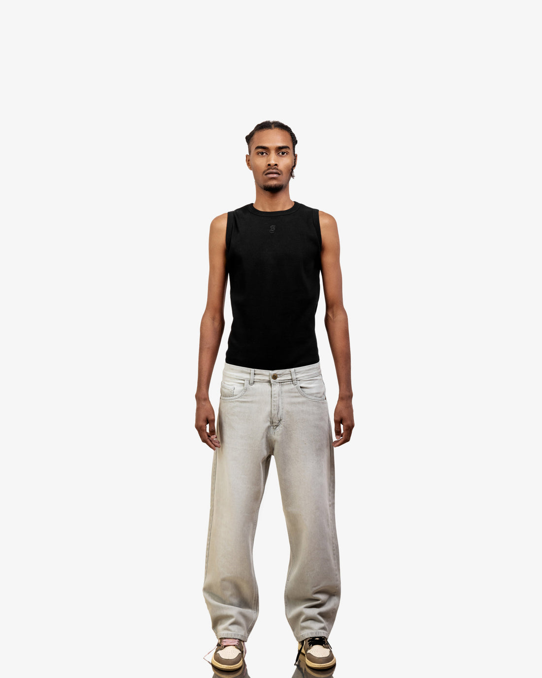 Light Grey Super Baggy Jeans