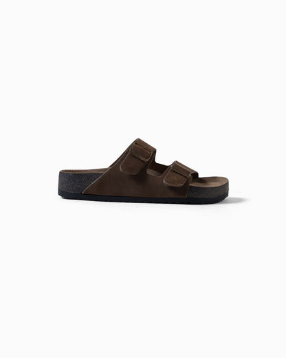 Essential Natural Leather Cork Slides